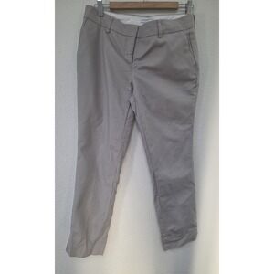 Katherine Barclay Women's Size 8 Grey Casual Solid Pants Trousers Slacks Cotton